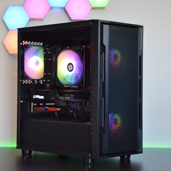 Fast NVIDIA RTX 3070 RGB Gaming PC - Intel i5-12400F, 16GB RAM, 3TB Storage, W11