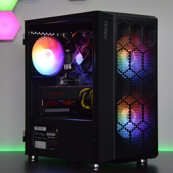 Intel i5-8400 RGB Gaming PC - AMD RX 5700 GPU, 12GB DDR4 RAM, 1TB Storage, Wi-Fi