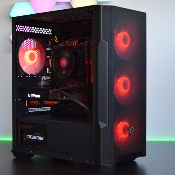 Fast NVIDIA RTX 3070 RGB Gaming PC - AMD RYZEN 5, 16GB DDR4 RAM, 2TB+ Storage, Wi-Fi, Windows 11