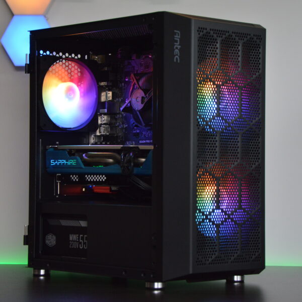 AMD RX 580 RGB Gaming PC - Intel 8th Gen Processor, 12GB RAM, 1TB+ Storage, Windows 11