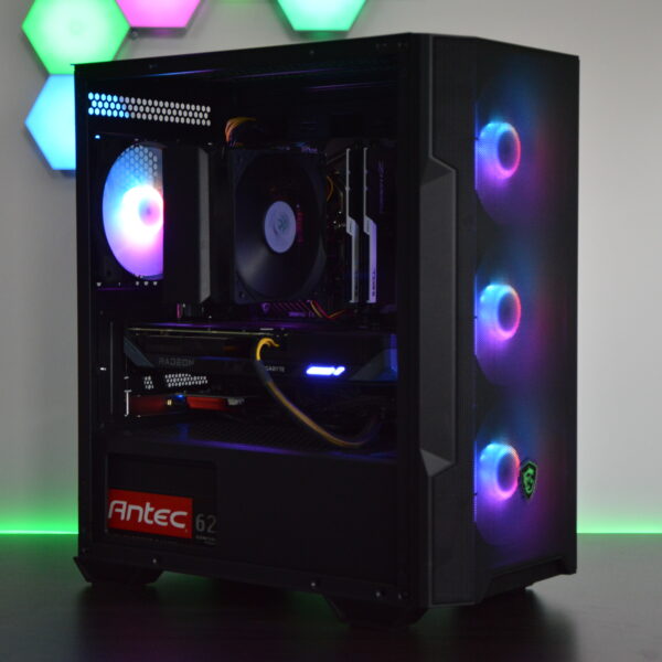 Fast AMD RYZEN 7 RGB Gaming PC - RX 9060 XT 16GB GPU, 3TB Storage, Windows 11