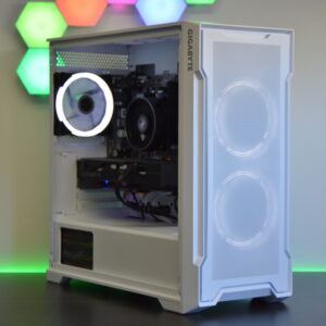 White Ryzen 5 AMD Gaming PC - NVIDIA RTX 2070 GPU, 1TB+ Storage, Wi-Fi, Windows 11