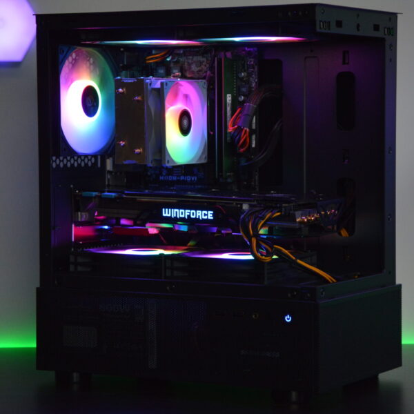 Intel i5 RGB Gaming PC - NVIDIA GTX, 2TB+ Storage, 12GB RAM, W11