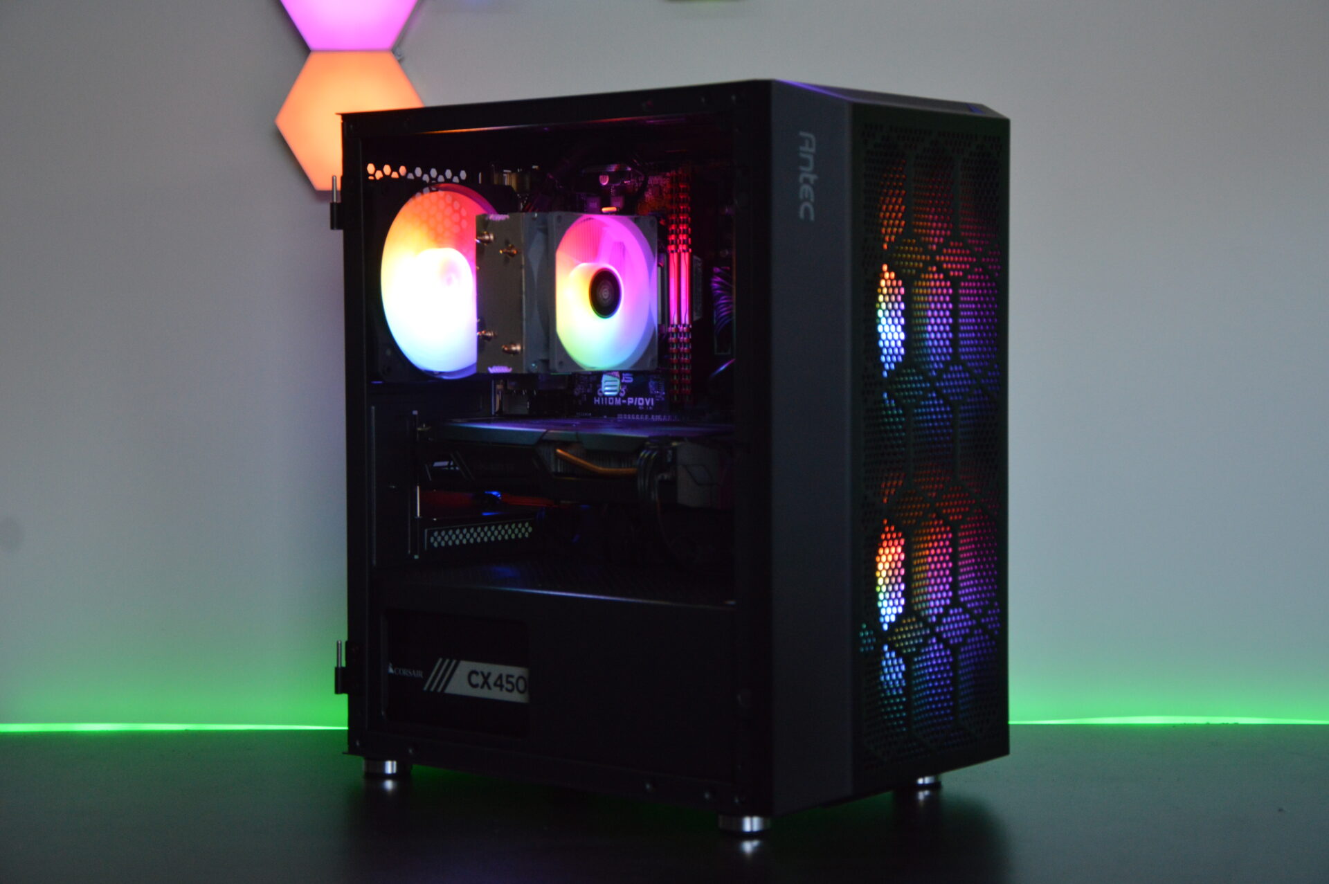NVIDIA RGB Gaming PC - 12GB DDR4, 2TB+ Storage, Windows 11