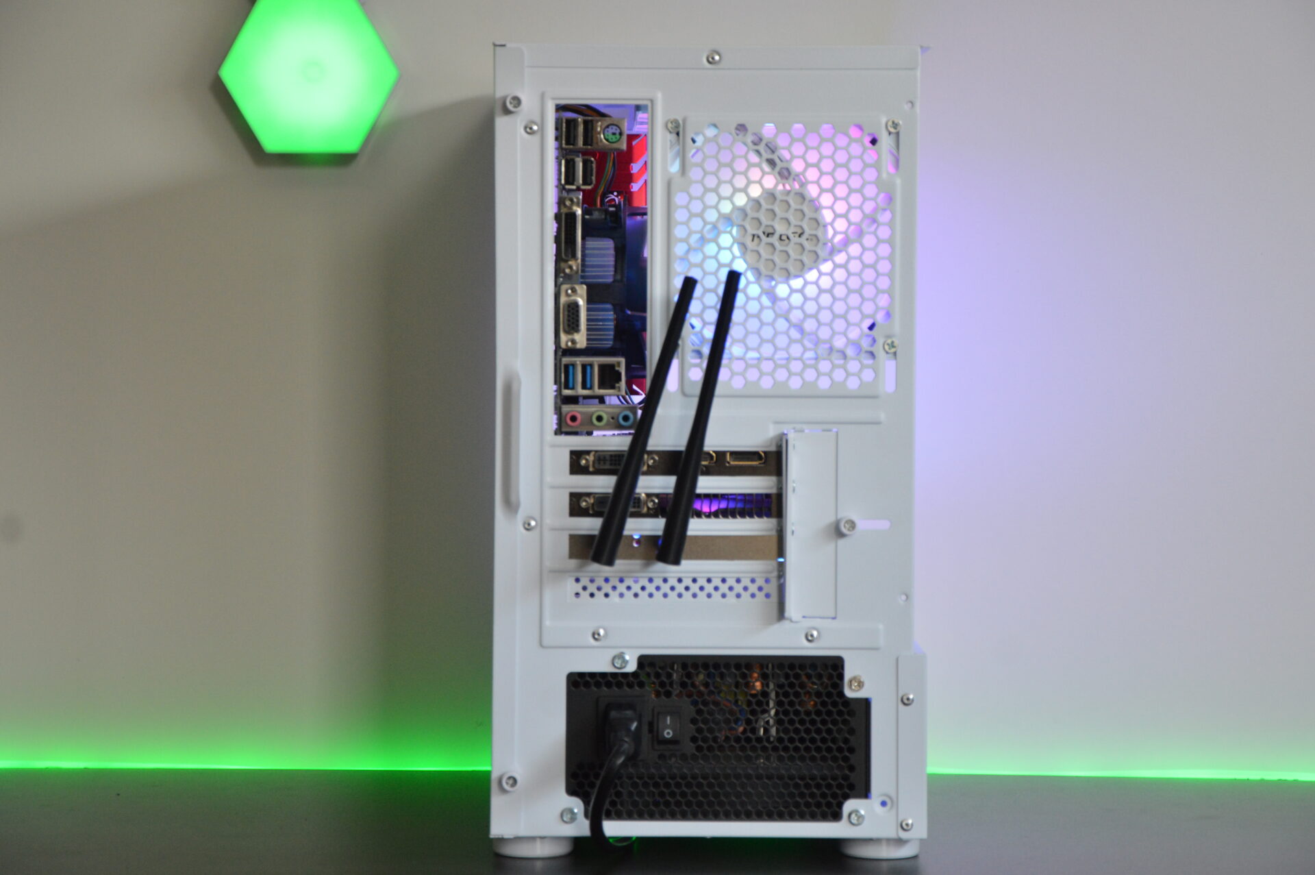 Intel i5 White RGB PC - NVIDIA GPU, 12GB DDR4 RAM, 1TB+ Storage, W11 - Image 4