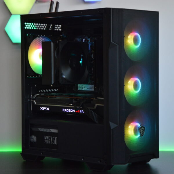 AMD Ryzen 5 7500F AM5 Gaming PC - RX 6700 XT 12GB, 16GB DDR5 RAM, 2TB SSD Storage, Wi-Fi