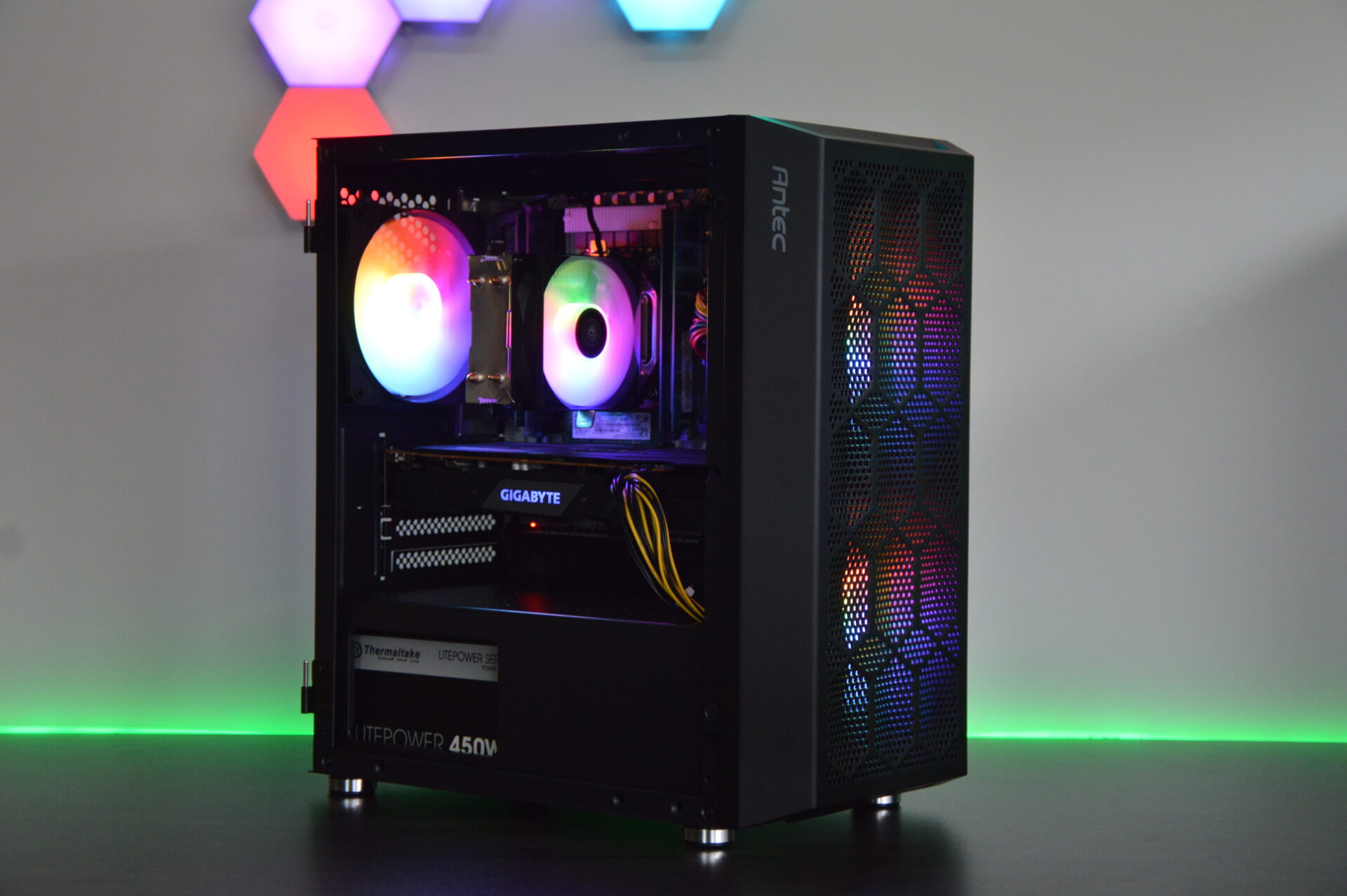 AMD Radeon RGB Gaming PC - Intel Xeon, 14GB RAM, 1TB+ Storage, W11