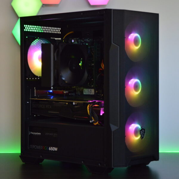 AMD RYZEN 7 RGB Gaming PC - NVIDIA RTX, 16GB RAM, 1TB+ Storage, W11