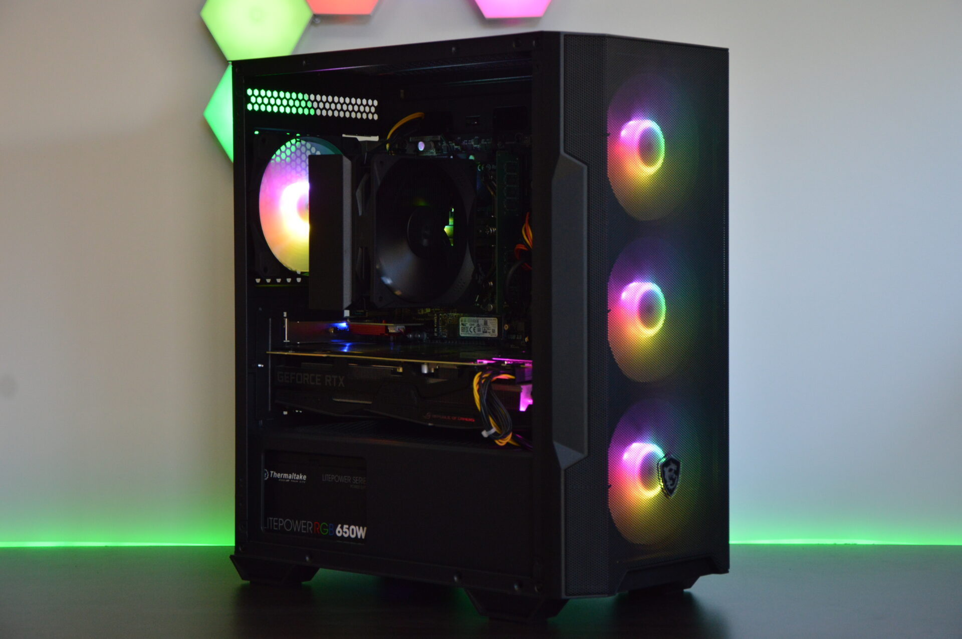 AMD RYZEN 7 RGB Gaming PC - NVIDIA RTX, 16GB RAM, 1TB+ Storage, W11